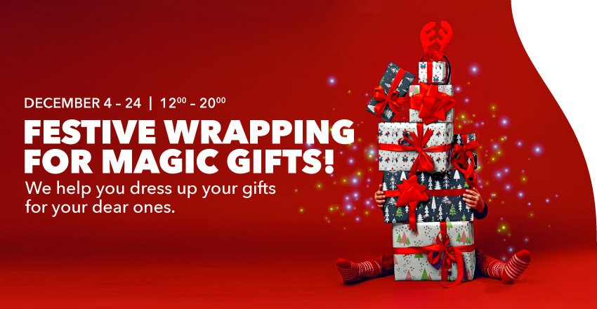 Festive wrapping for magic Gifts