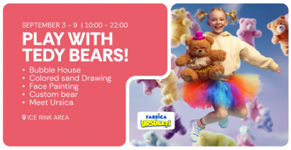 Play with the Teddy Bears at AFI Cotroceni