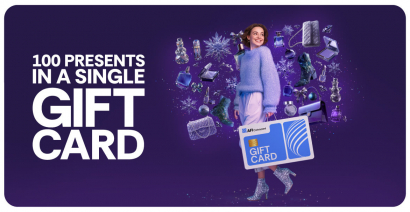 100 presents in a single Gift Card