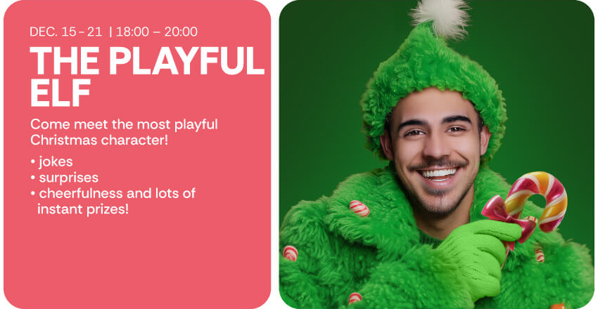 The Playful Elf is Coming to AFI Cotroceni!