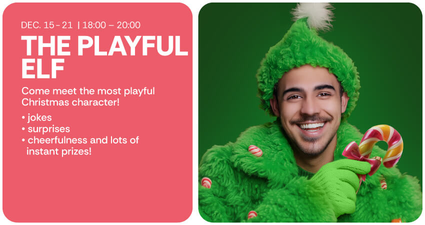 The Playful Elf is Coming to AFI Cotroceni!