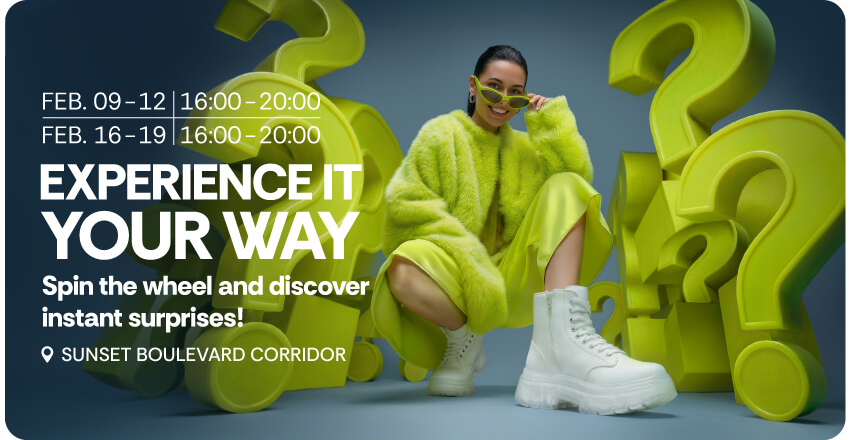 Spin the wheel. Live the experience your way.