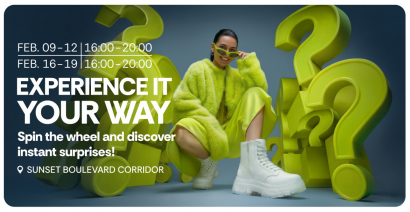 Spin the wheel. Live the experience your way.