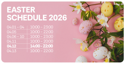 EASTER SCHEDULE – AFI COTROCENI